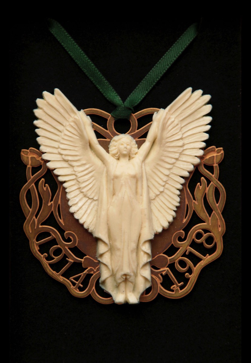 Purchase The Angel of Mons, Tree decoration, hand made by The Modern Souvenir Company.