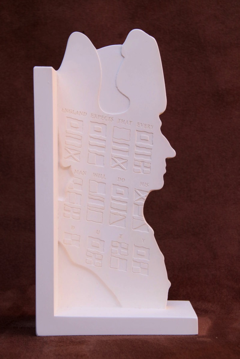 Purchase, Nelson bookend, handmade in plaster by the Modern Souvenir Company.