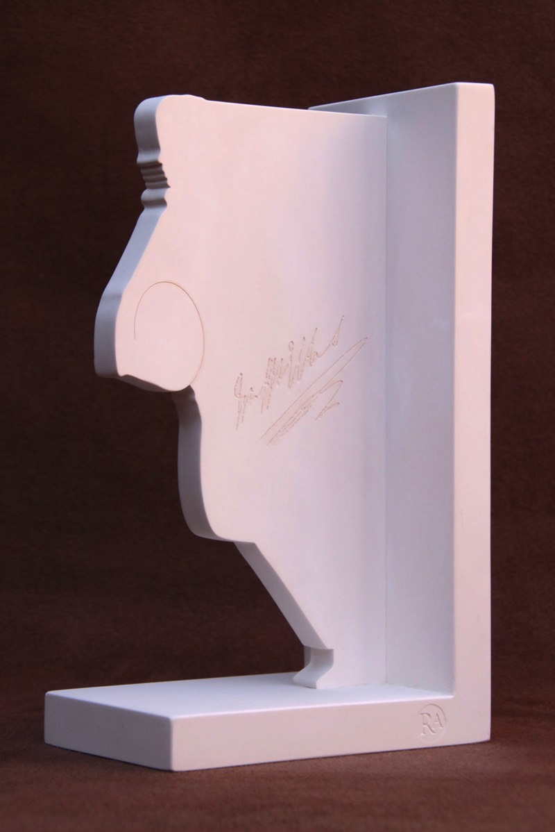 Purchase, William Webb Ellis  bookend, handmade in plaster by the Modern Souvenir Company.