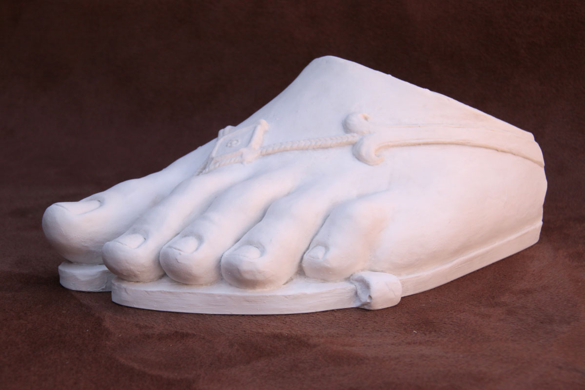 Purchase Classical Foot Paperweight, hand made by The Modern Souvenir Company.