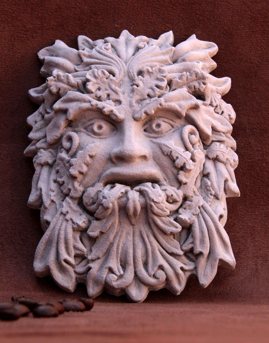 Purchase The Green Man Wall Plaque in English Plaster by The Modern Souvenir Company.