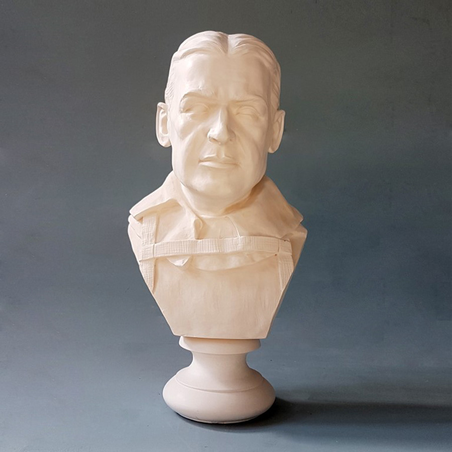 Purchase Sir Ernest Shackleton, Life Size Bust, hand made by The Modern Souvenir Company.
