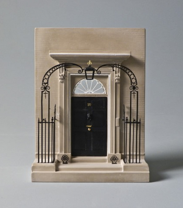 Purchase 10 Downing Street Doorway Model, hand made in British Plaster by The Moderns Souvenir Company 