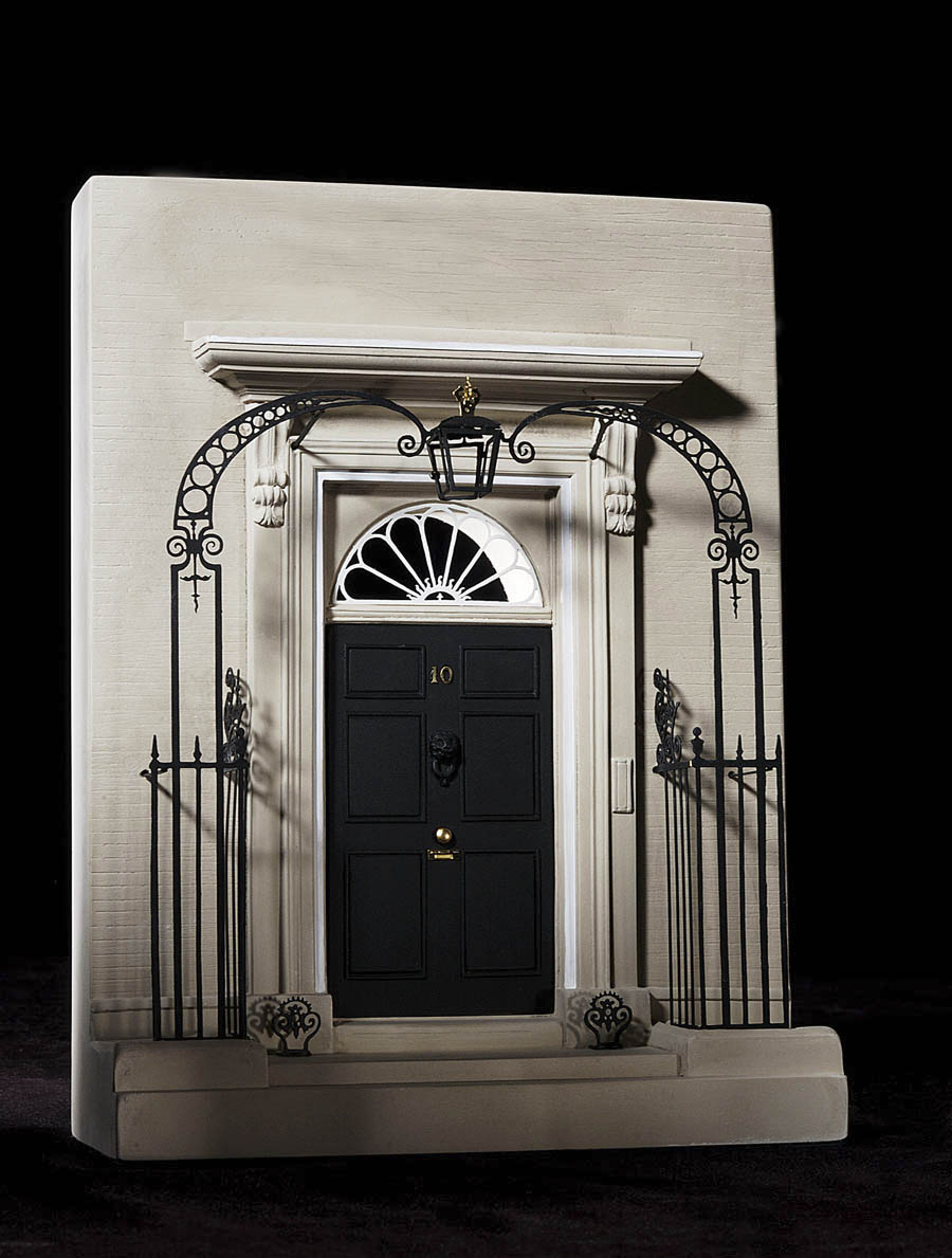 Purchase 10 Downing Street Doorway Model, hand made in British Plaster by The Moderns Souvenir Company 