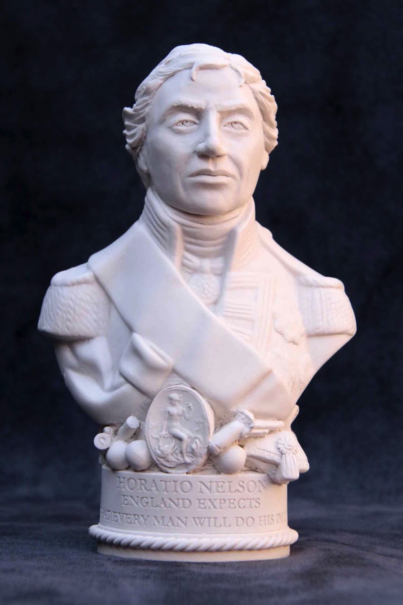 Famous Faces bust of Lord Nelson.