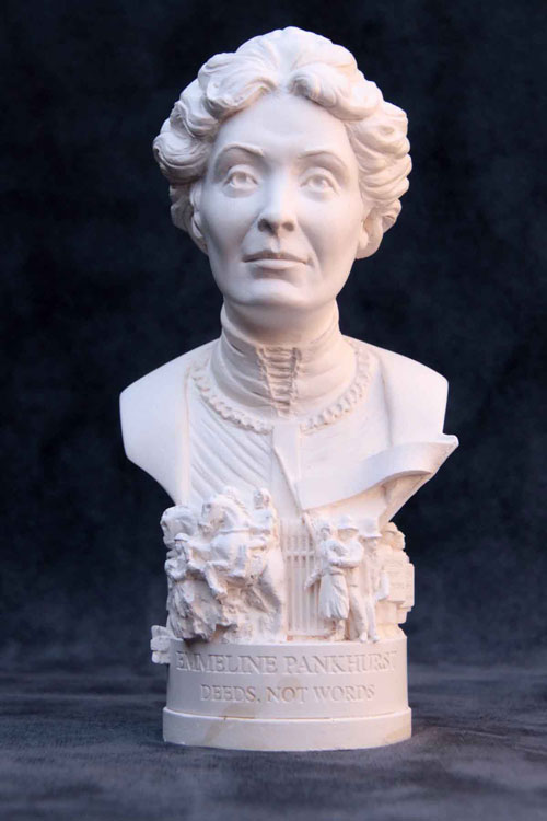 Purchase Famous Faces bust of Emmiline Pankhurst