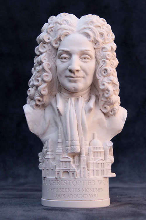 Purchase Famous Faces bust of Sir Christopher Wren
