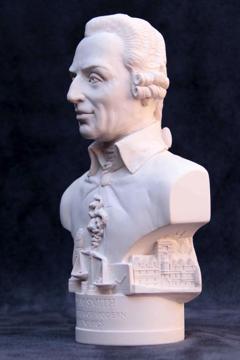 Famous Faces bust of Adam Smith.