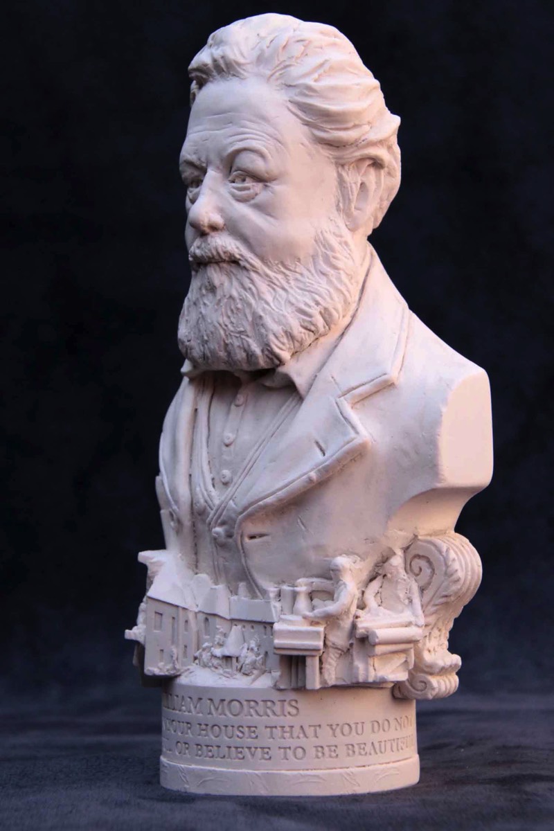 Famous Faces bust of William Morris.