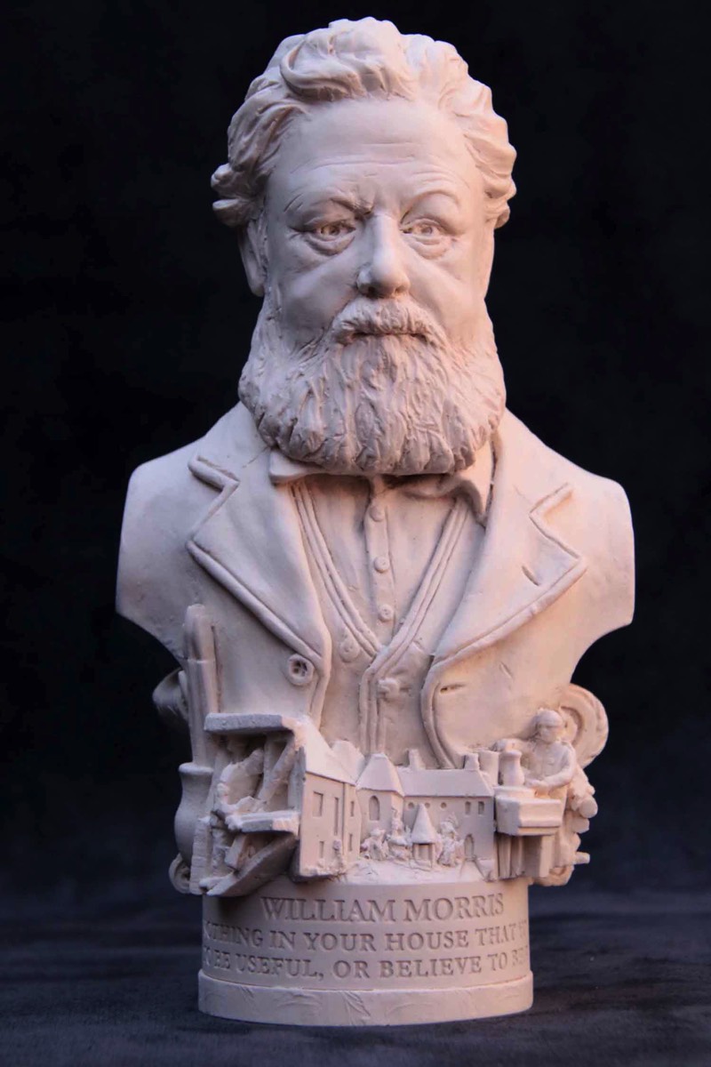 Famous Faces bust of William Morris.