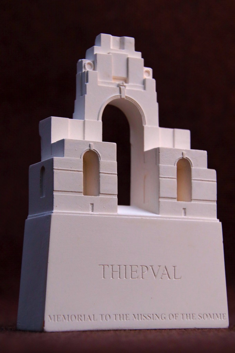 Purchase Thiepval, Memorial to the missing of the Somme, hand made by The Modern Souvenir Company.