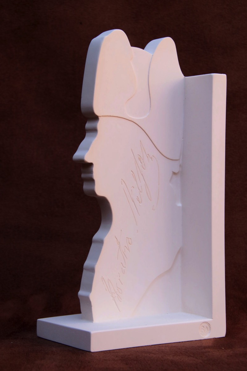 Purchase, Nelson bookend, handmade in plaster by the Modern Souvenir Company.