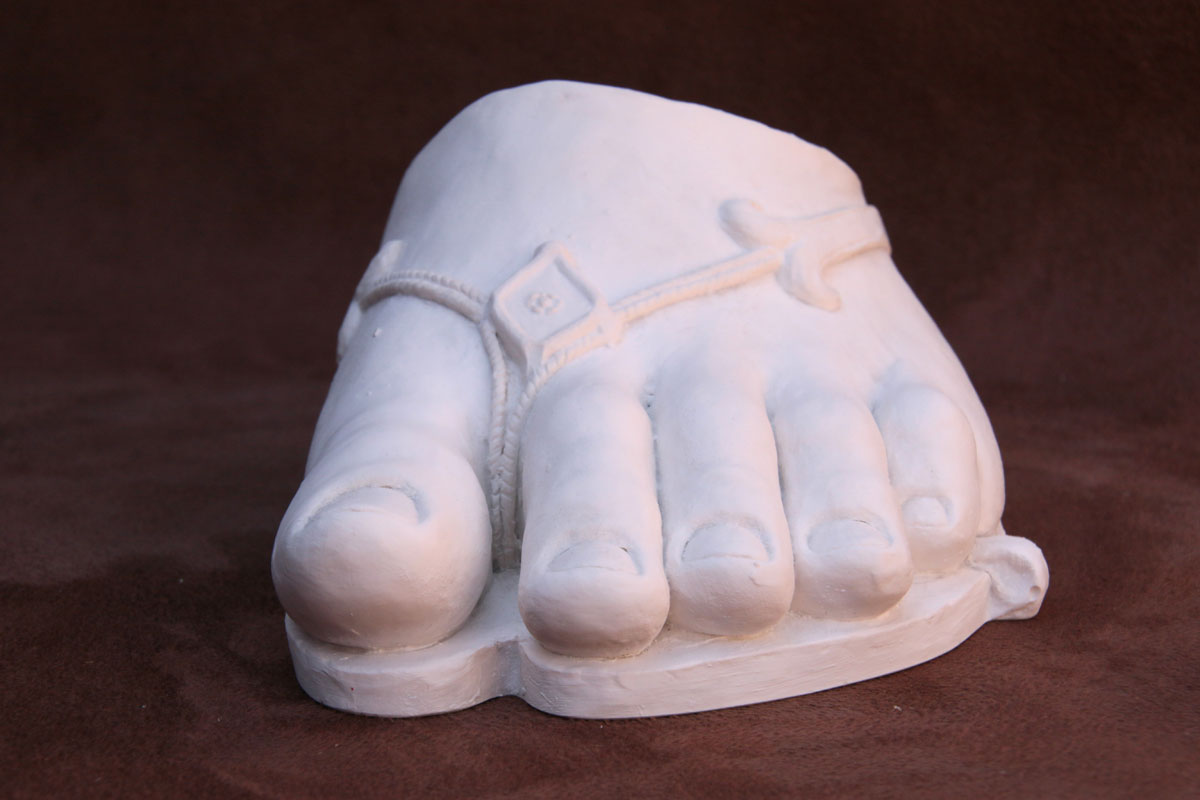 Purchase Classical Foot Paperweight, hand made by The Modern Souvenir Company.