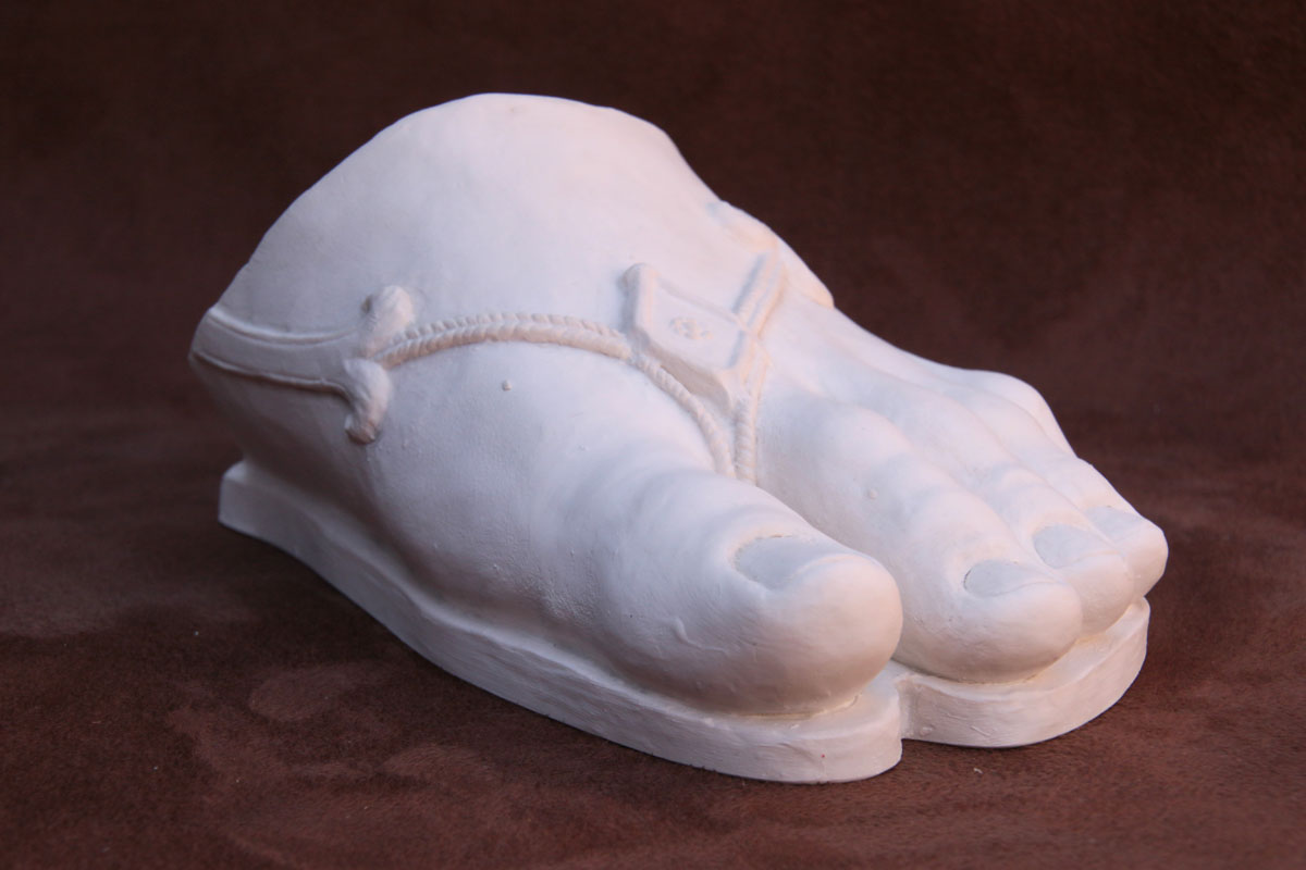 Purchase Classical Foot Paperweight, hand made by The Modern Souvenir Company.