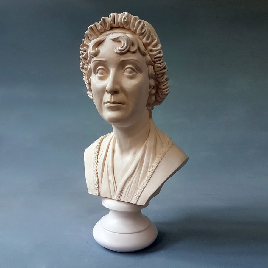 Purchase Jane Austen Life Size Bust, hand made by The Modern Souvenir Company.