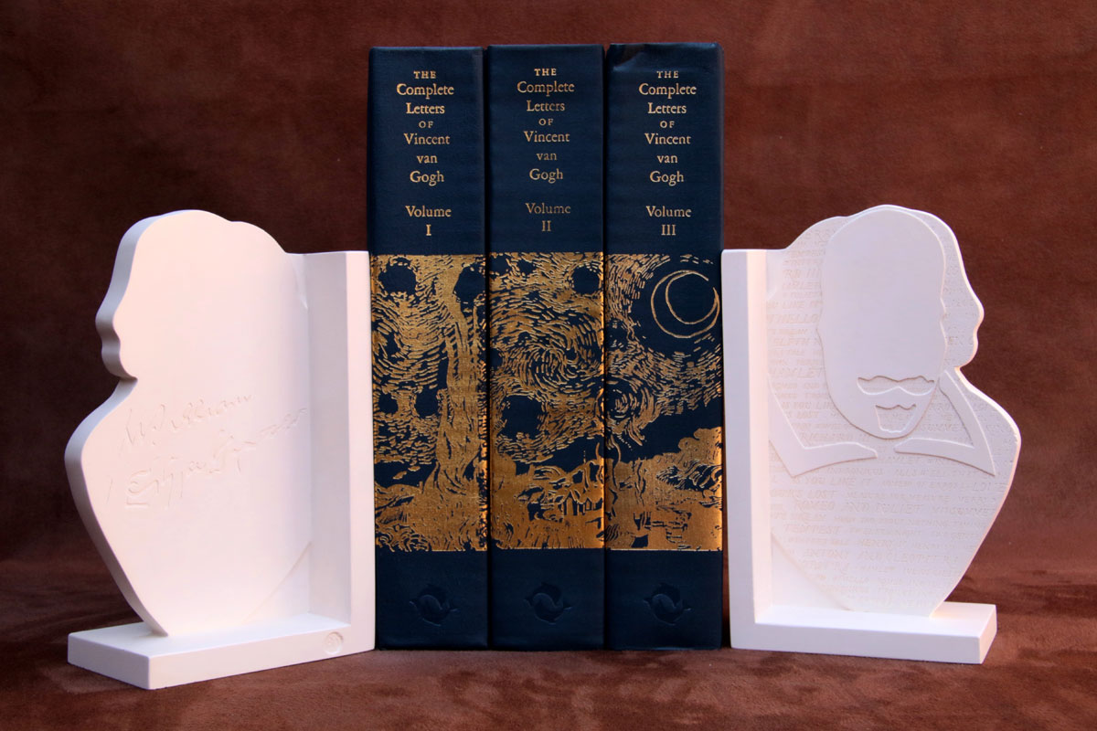 Purchase, William Shakespeare bookend, handmade in plaster by the Modern Souvenir Company.