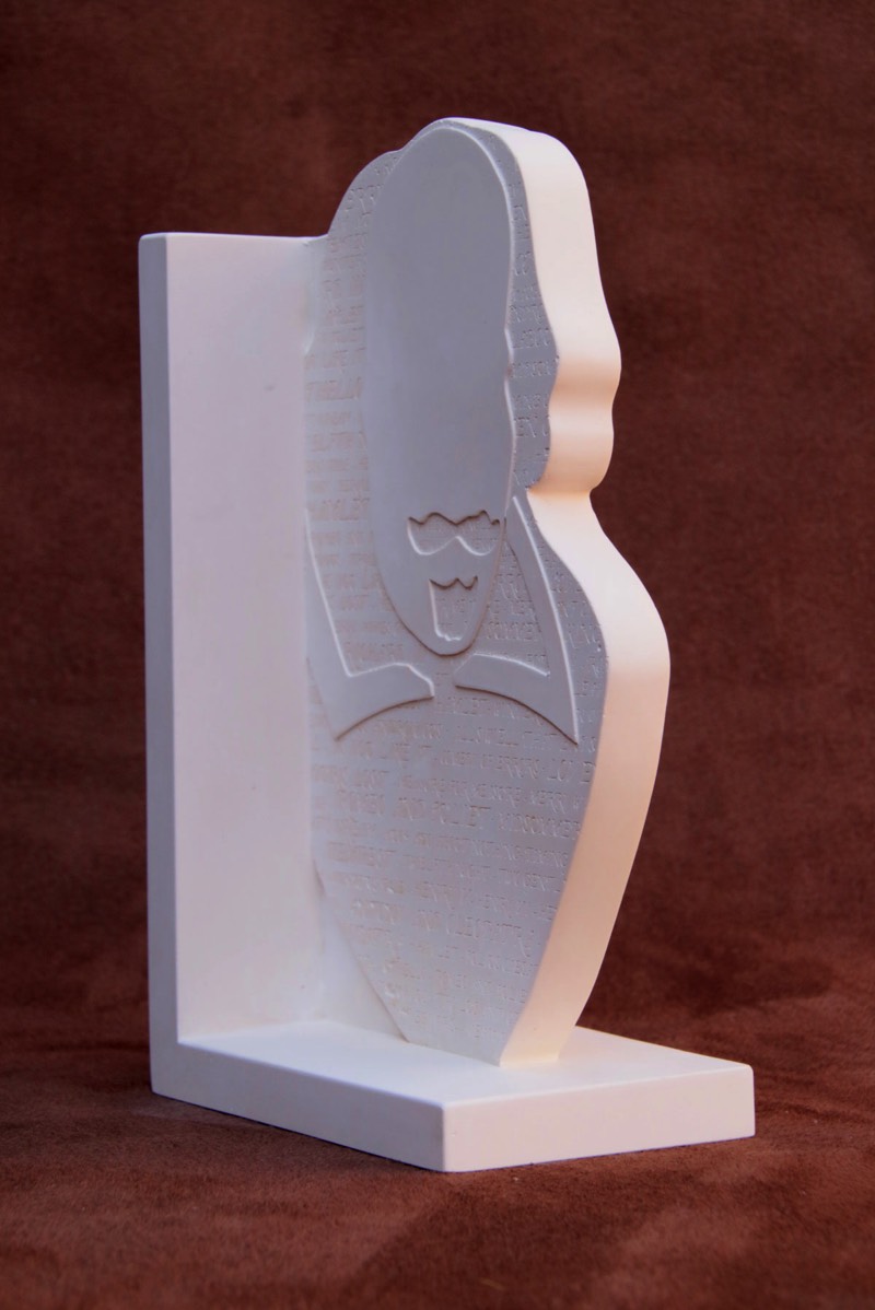 Purchase, William Shakespeare bookend, handmade in plaster by the Modern Souvenir Company.