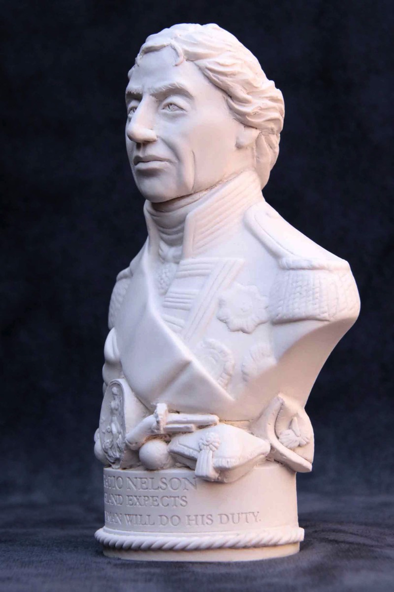 Famous Faces bust of Lord Nelson.