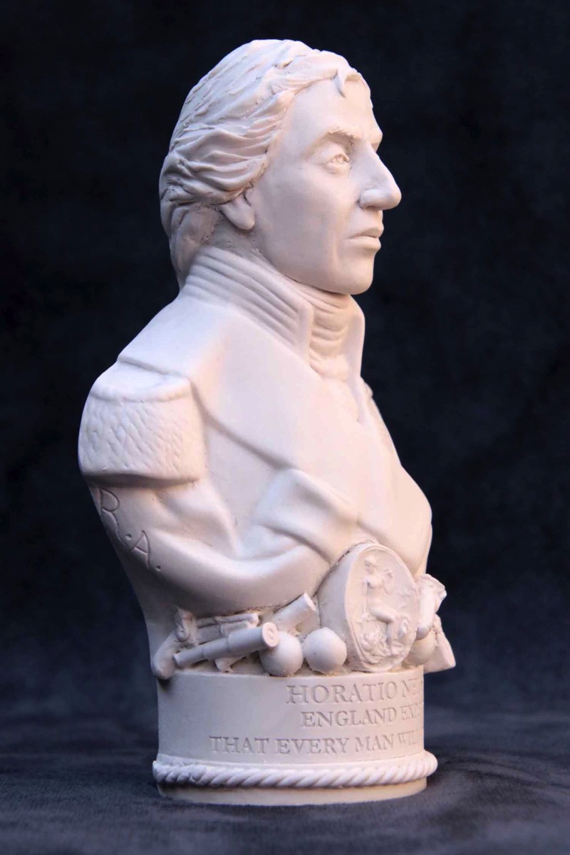 Famous Faces bust of Lord Nelson.