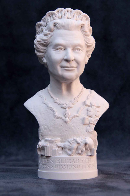 Purchase Famous Faces bust of Queen Elisabeth II