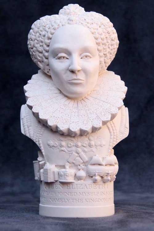 Purchase Famous Faces bust of Queen Elizabeth I