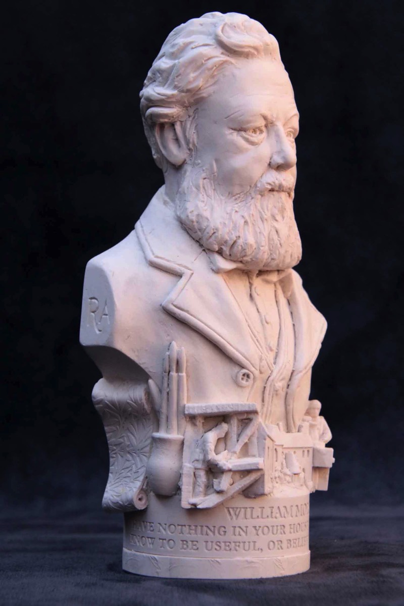 Famous Faces bust of William Morris.