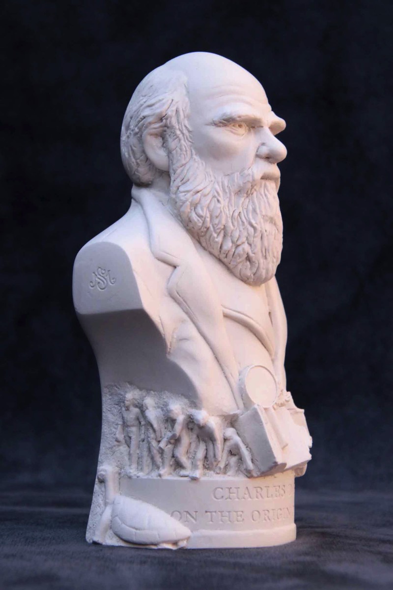 Famous Faces bust of Charles Darwin.